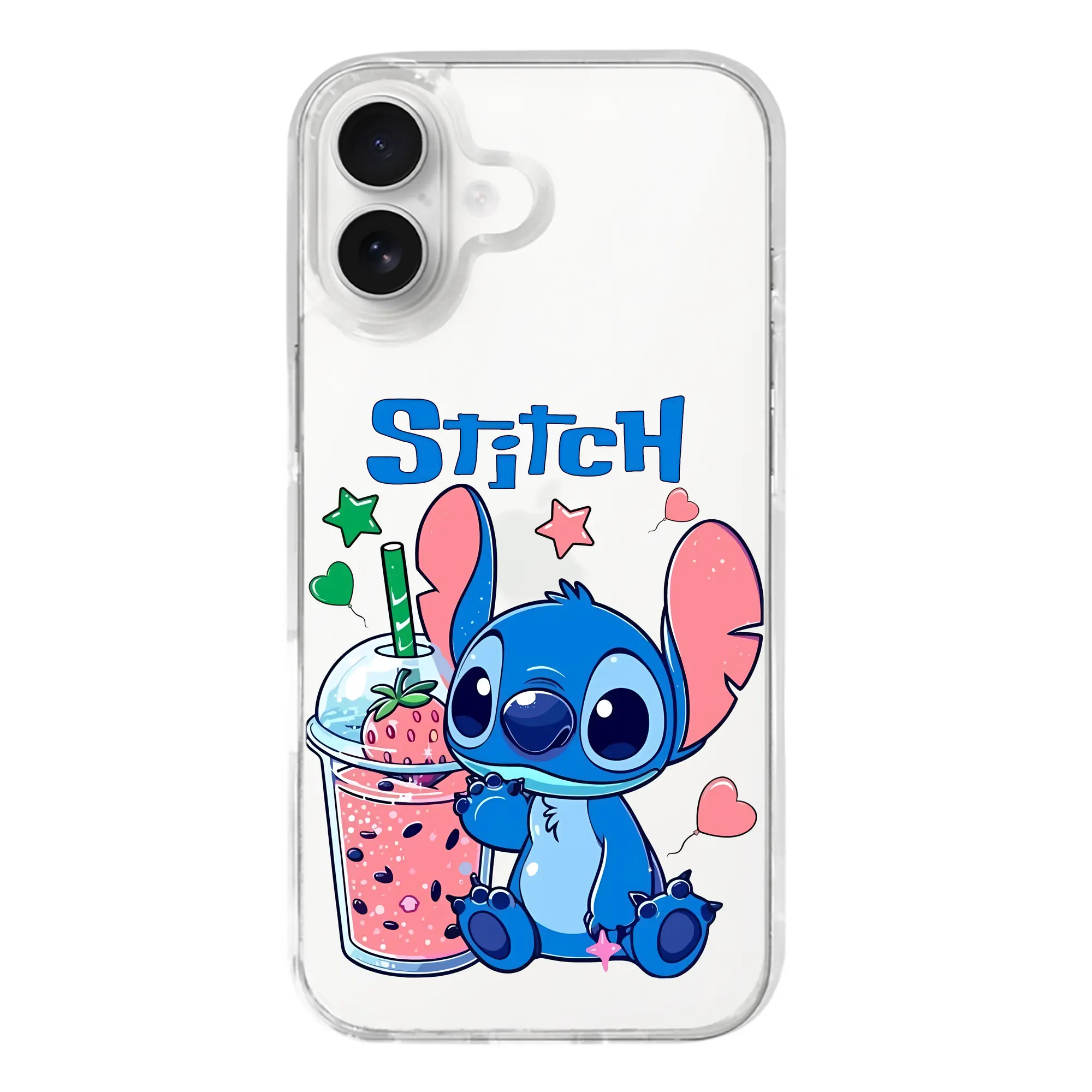 リロ＆スティッチ グッズ スティッチ - iPhone 17シリーズ 透明スマホケース – 薄型・耐衝撃・精密フィット保護カバー